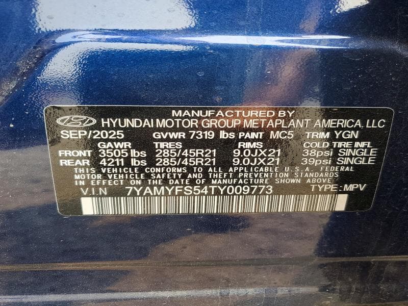 2026 HYUNDAI IONIQ 9 CALLIGRAPHY 13