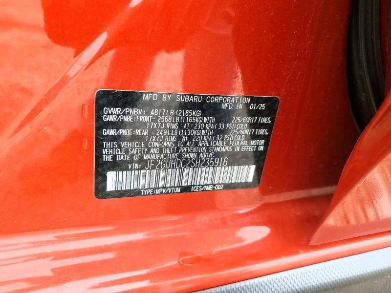 2025 SUBARU CROSSTREK PREMIUM 14