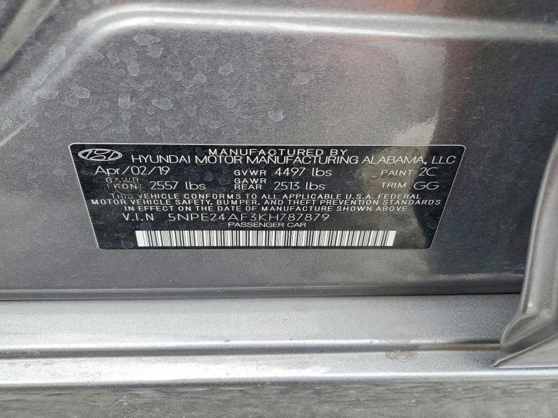 2019 HYUNDAI SONATA SE 13