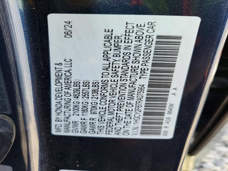 2024 HONDA ACCORD TOURING HYBRID 13