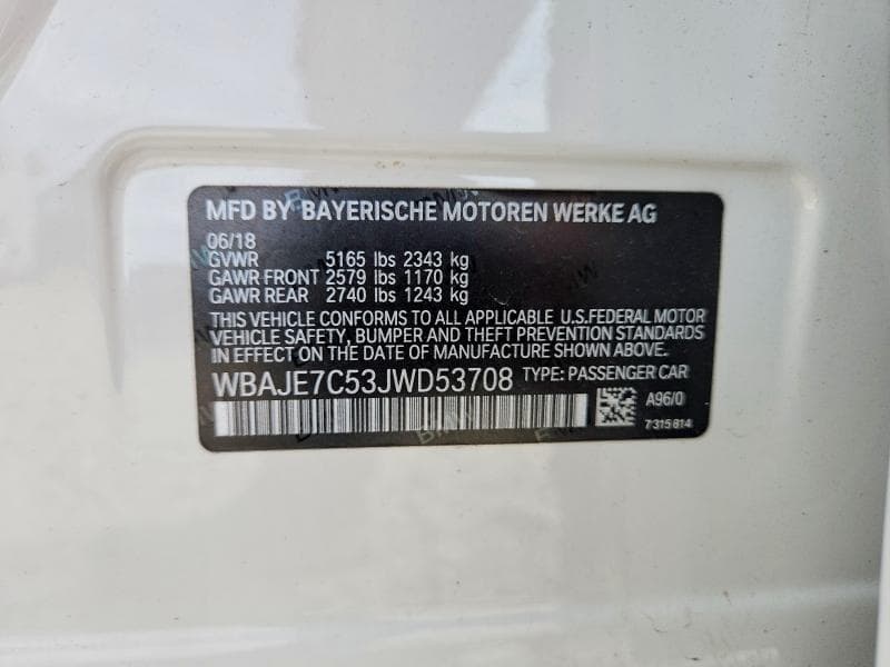 2018 BMW 540 XI 13