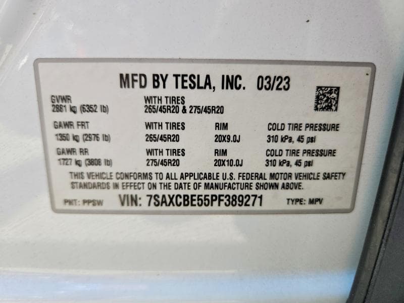 2023 TESLA MODEL X 13