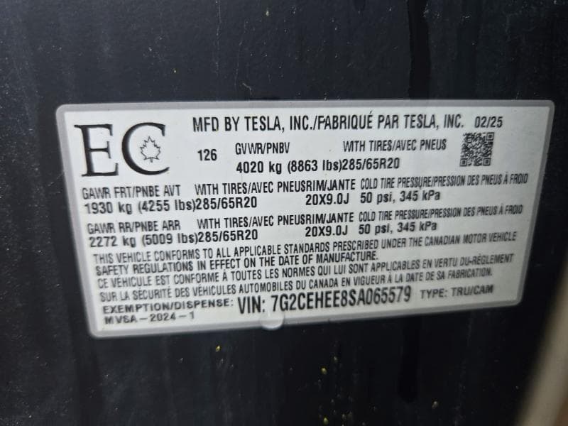 2025 TESLA CYBERTRUCK 12