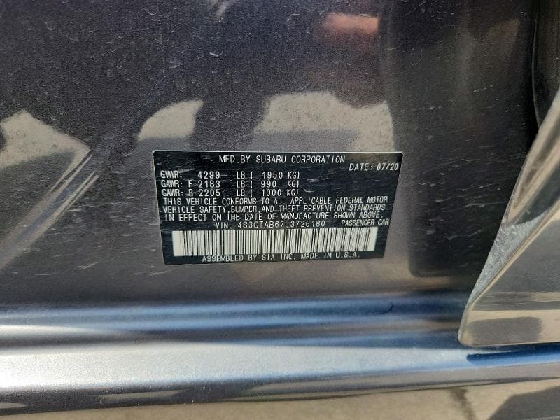 2020 SUBARU IMPREZA 12