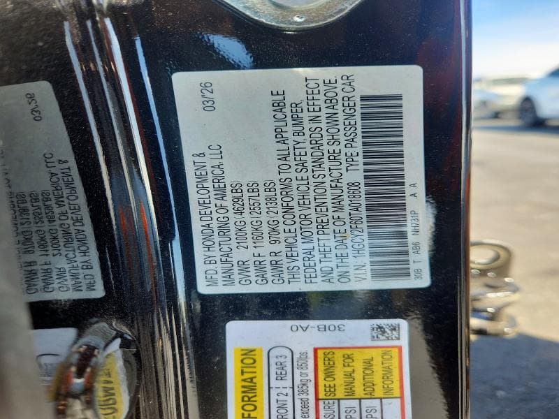 2026 HONDA ACCORD HYBRID EXL 12