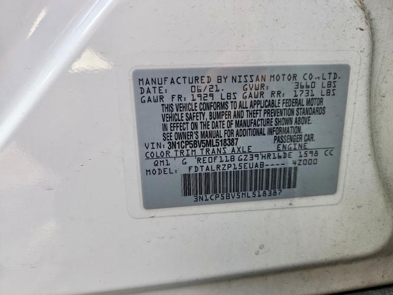 2021 NISSAN KICKS S 12