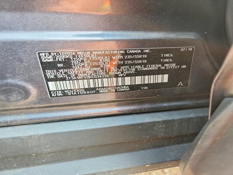 2019 TOYOTA RAV4 XLE PREMIUM 13
