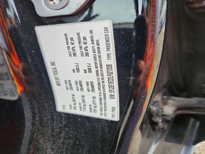 2020 TESLA MODEL 3 12