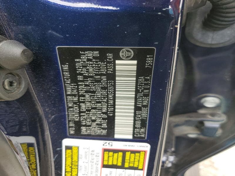 2021 TOYOTA CAMRY SE 12