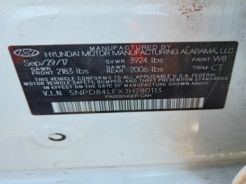 2018 HYUNDAI ELANTRA SEL 12