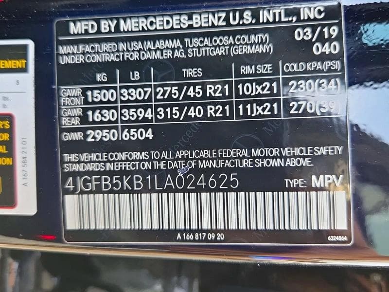 2020 MERCEDES-BENZ GLE 450 4MATIC 10
