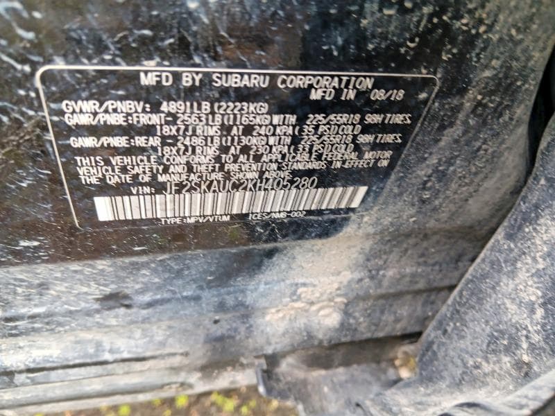 2019 SUBARU FORESTER LIMITED 13