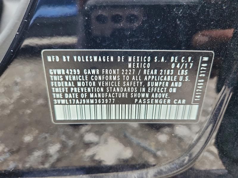 2017 VOLKSWAGEN JETTA SEL 12