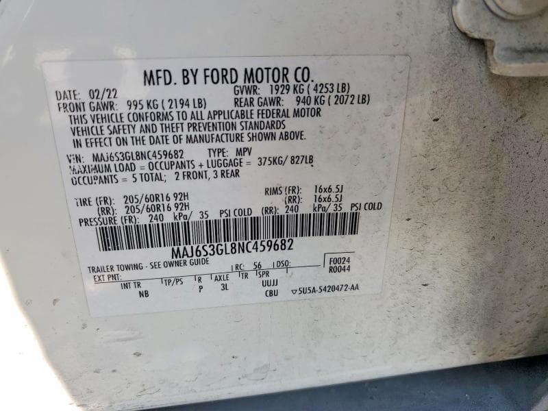 2022 FORD ECOSPORT SE 12