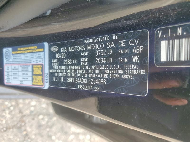 2020 KIA FORTE LXS 12