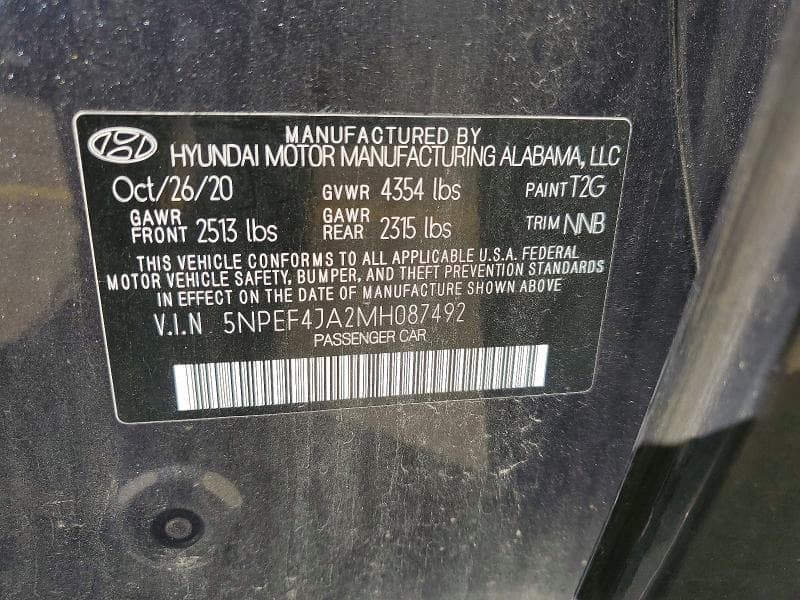 2021 HYUNDAI SONATA SEL 13