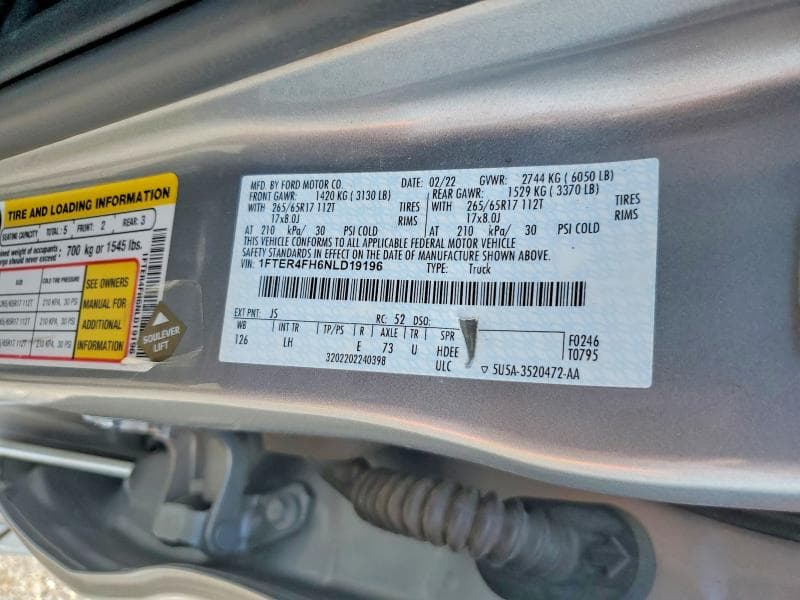 2022 FORD RANGER XL 12