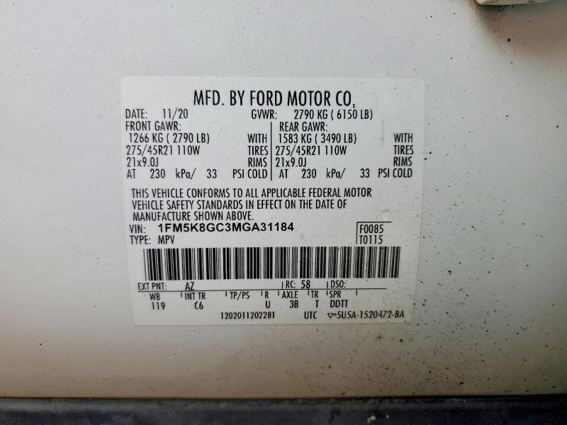 2021 FORD EXPLORER ST 13