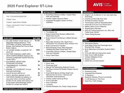 2025 FORD EXPLORER ST-LINE 13