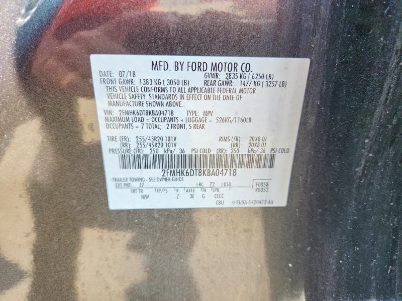 2019 FORD FLEX LIMITED 13