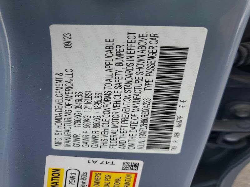 2024 HONDA CIVIC SPORT 12