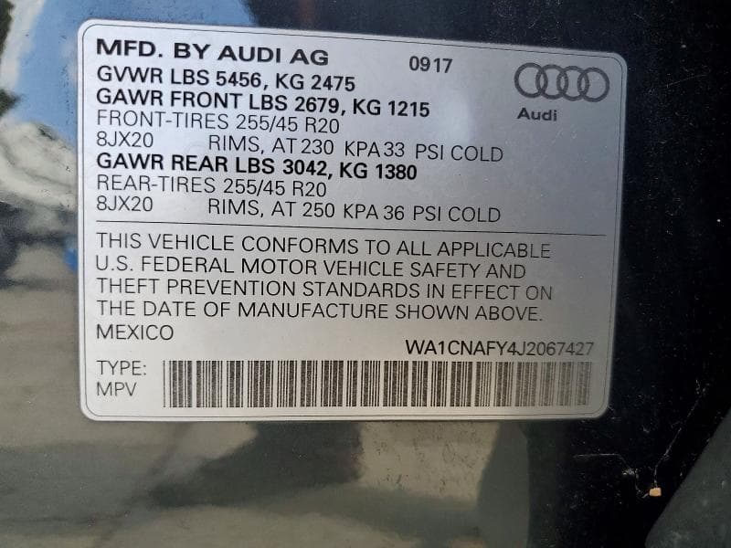 2018 AUDI Q5 PRESTIGE 14