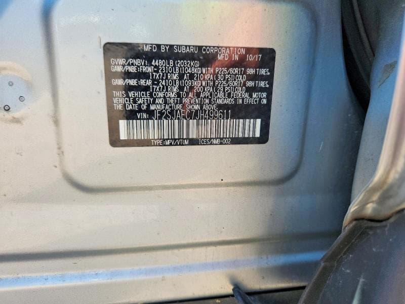 2018 SUBARU FORESTER 2.5I PREMIUM 13