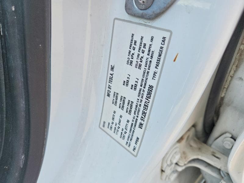 2020 TESLA MODEL 3 12
