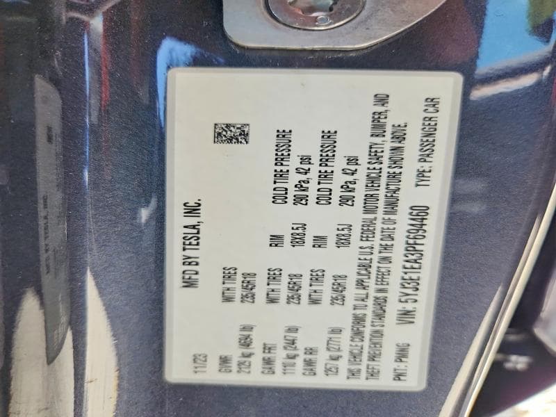 2023 TESLA MODEL 3 13