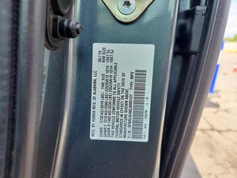 2020 HONDA ODYSSEY ELITE 13