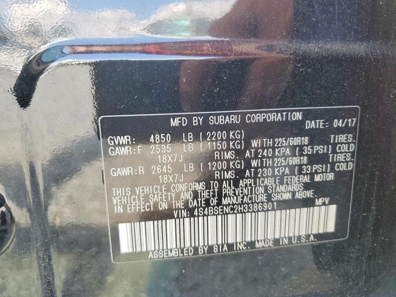 2017 SUBARU OUTBACK 3.6R LIMITED 13