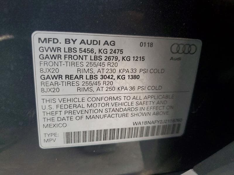 2018 AUDI Q5 PREMIUM PLUS 14