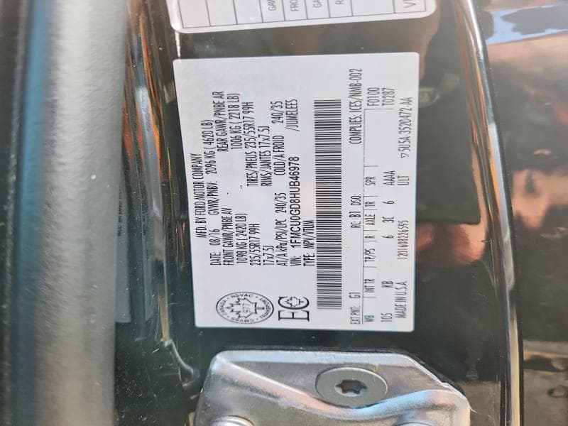 2017 FORD ESCAPE SE 13
