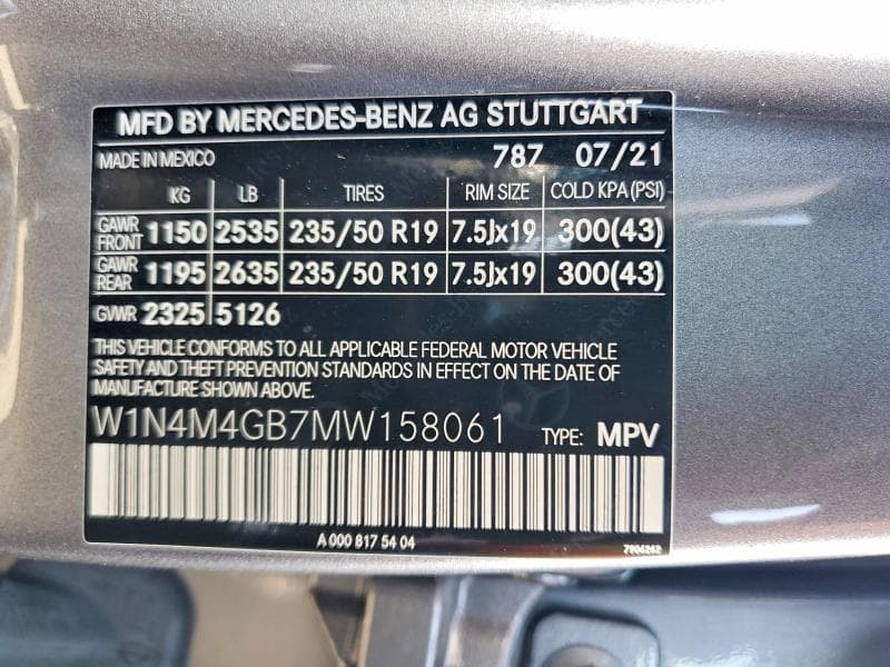 2021 MERCEDES-BENZ GLB 250 250 13