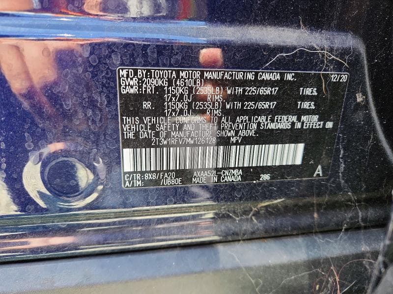 2021 TOYOTA RAV4 XLE 14