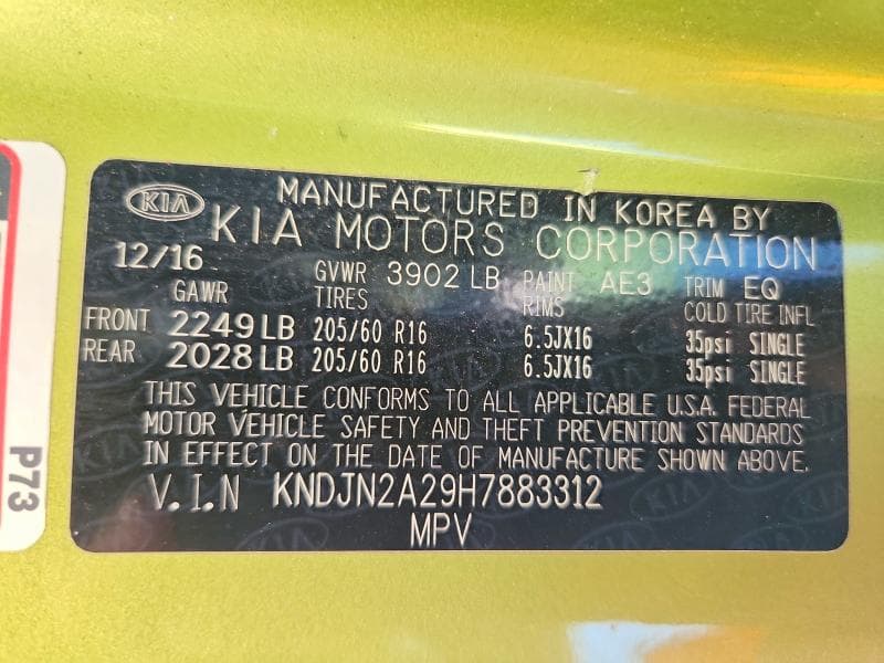 2017 KIA SOUL 13
