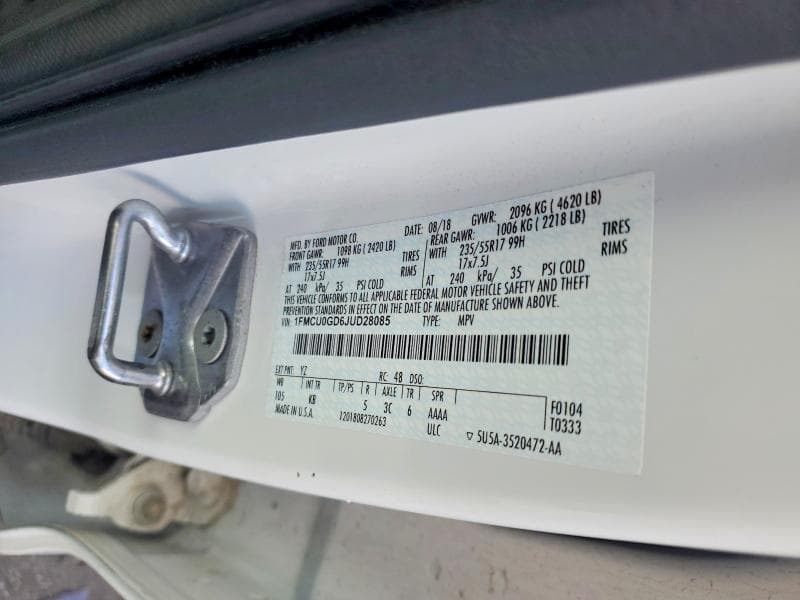 2018 FORD ESCAPE SE 13