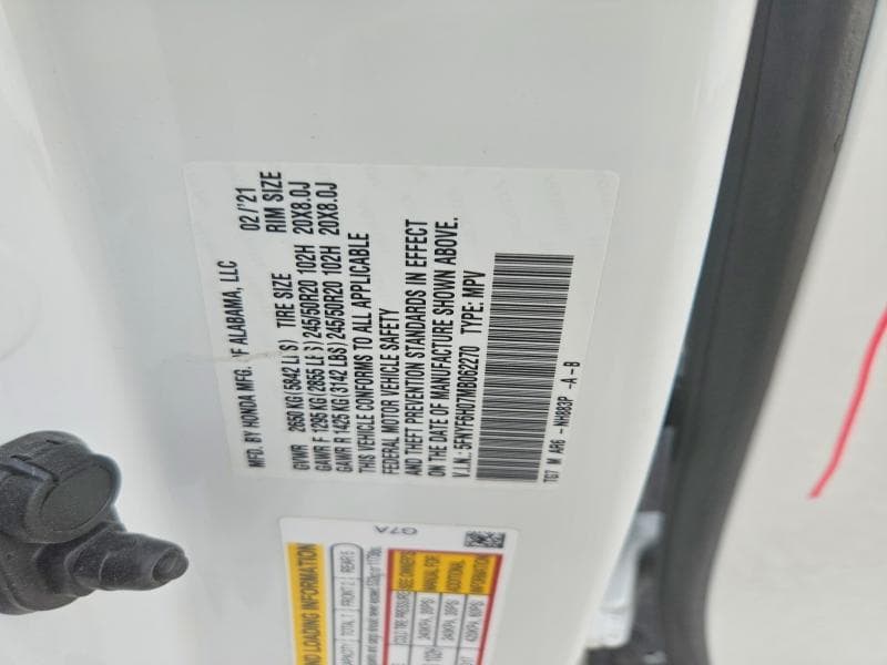 2021 HONDA PILOT ELITE 14
