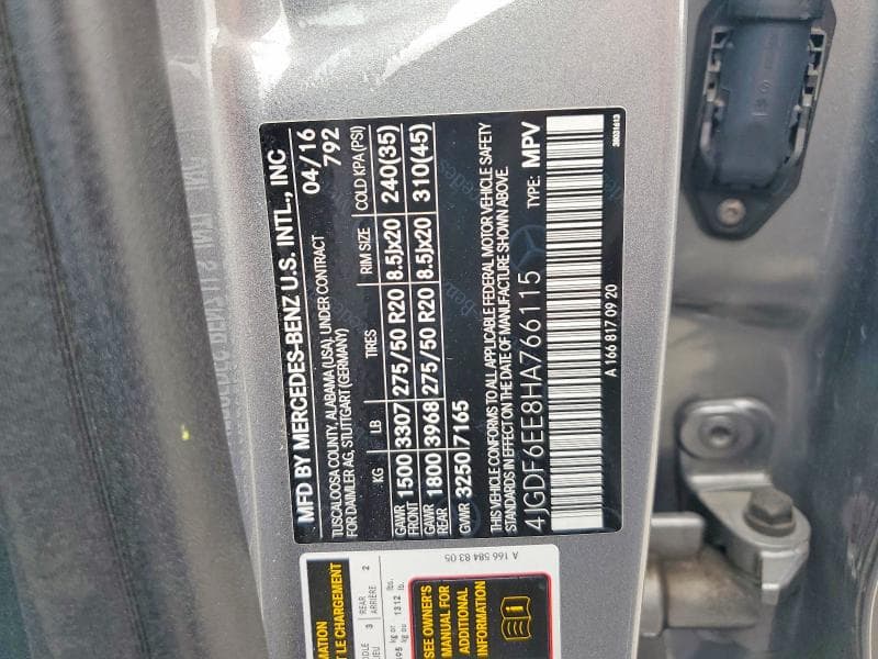 2017 MERCEDES-BENZ GLS 450 4MATIC 14
