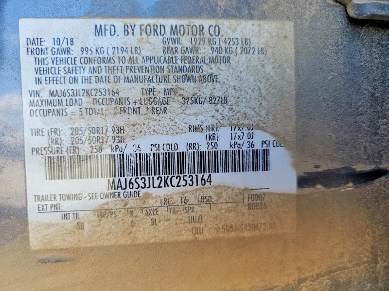 2019 FORD ECOSPORT SES 13