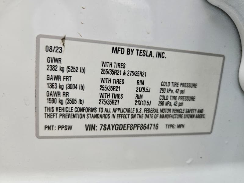 2023 TESLA MODEL Y 12
