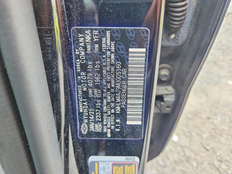 2021 HYUNDAI ELANTRA BLUE 12