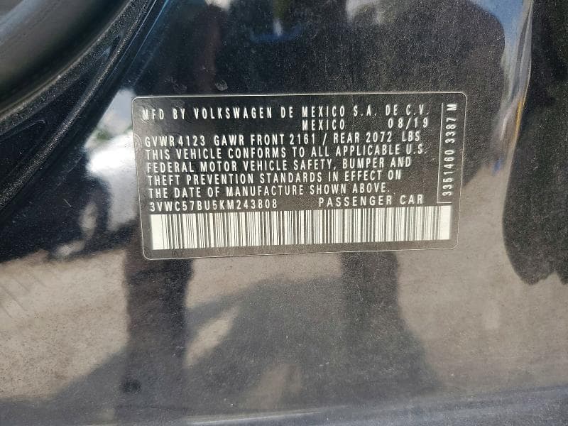 2019 VOLKSWAGEN JETTA S 12