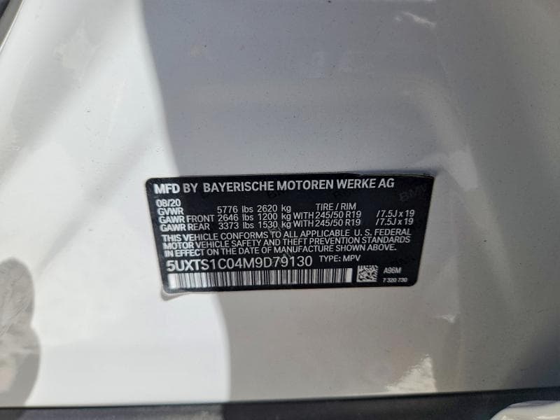 2021 BMW X3 XDRIVE30E 12