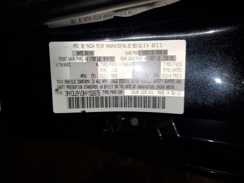 2017 TOYOTA YARIS IA BASE 12
