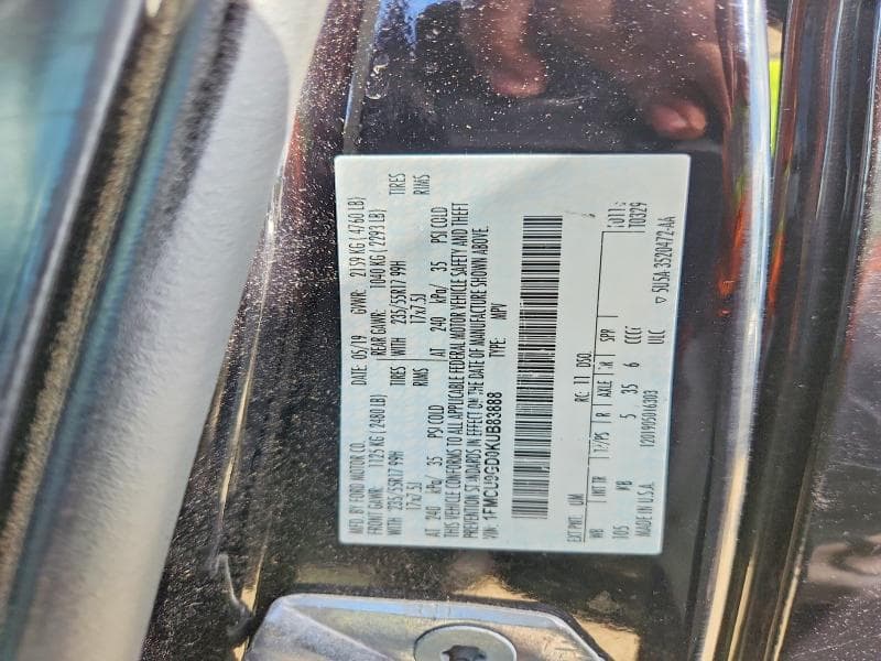 2019 FORD ESCAPE SE 13
