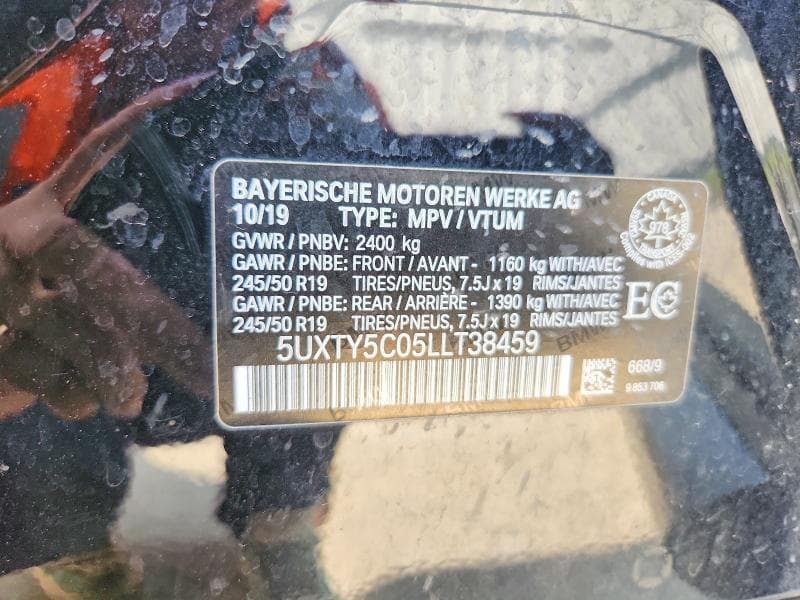 2020 BMW X3 XDRIVE30I 13