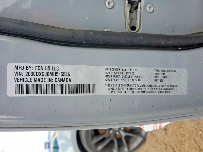 2021 DODGE CHARGER SCAT PACK 12