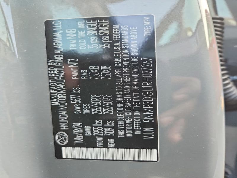 2024 HYUNDAI SANTA FE SEL 13