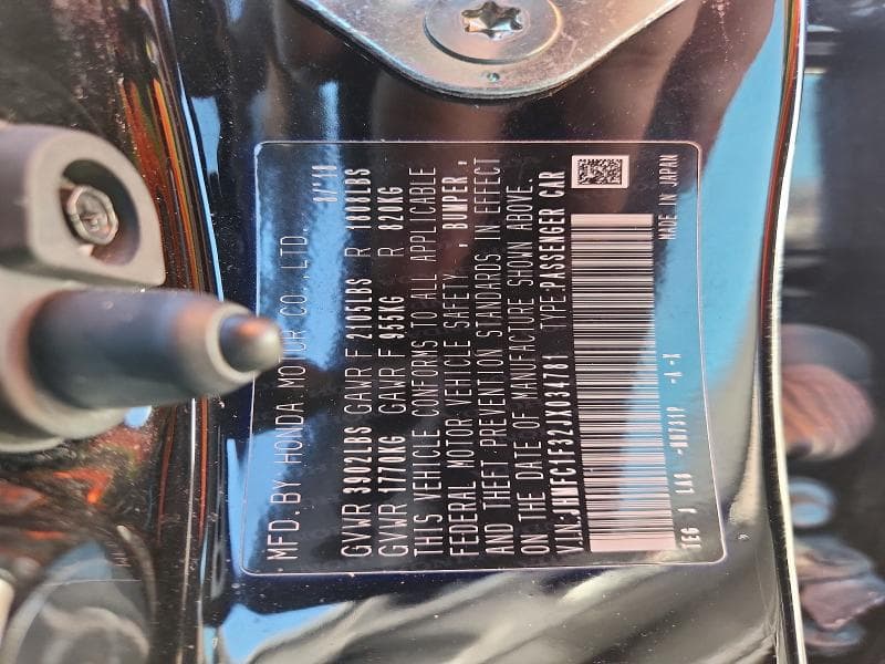 2018 HONDA CIVIC EX EX 12
